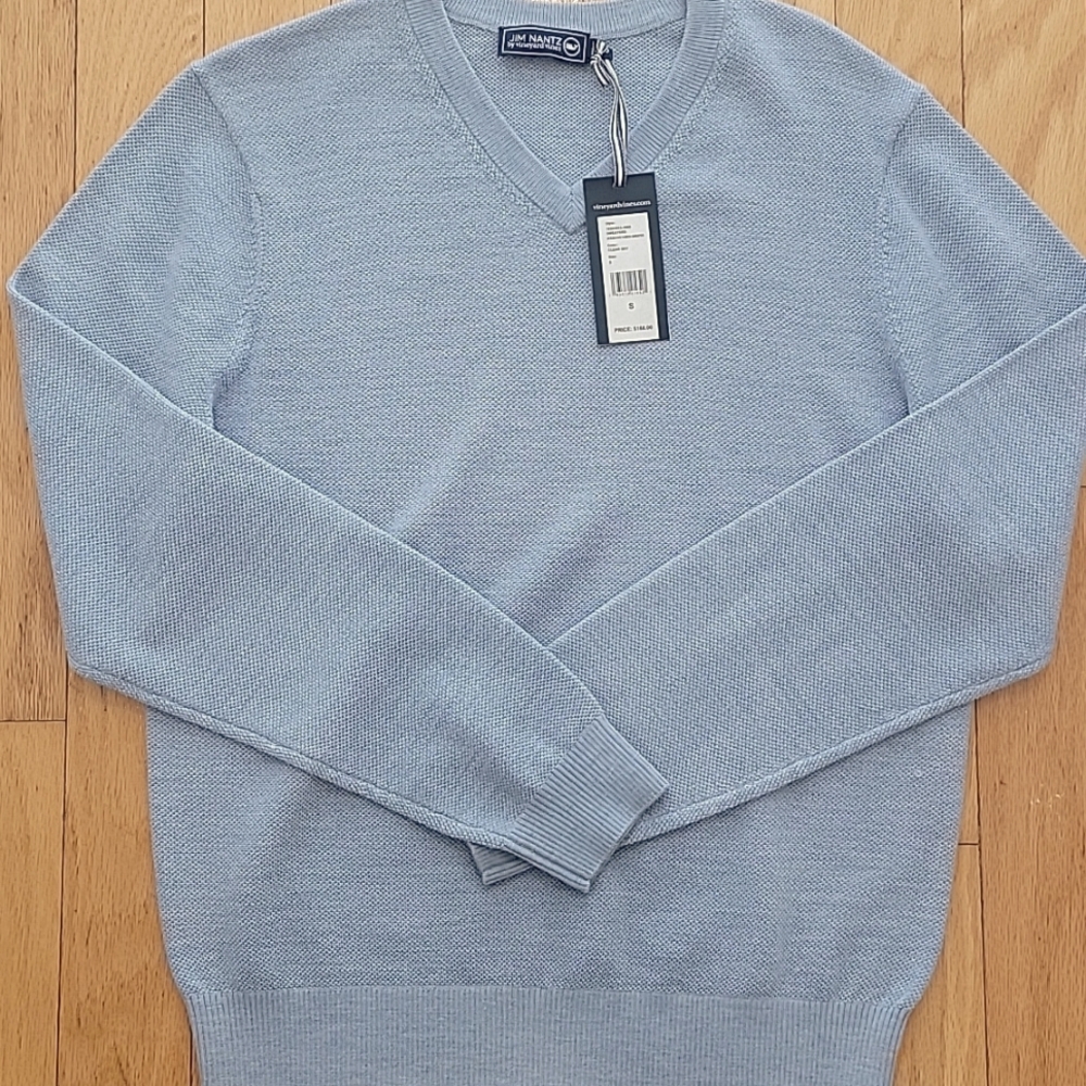 Nwt Mens vineyardvines vneck sweater from Jim Nantz collection sz small